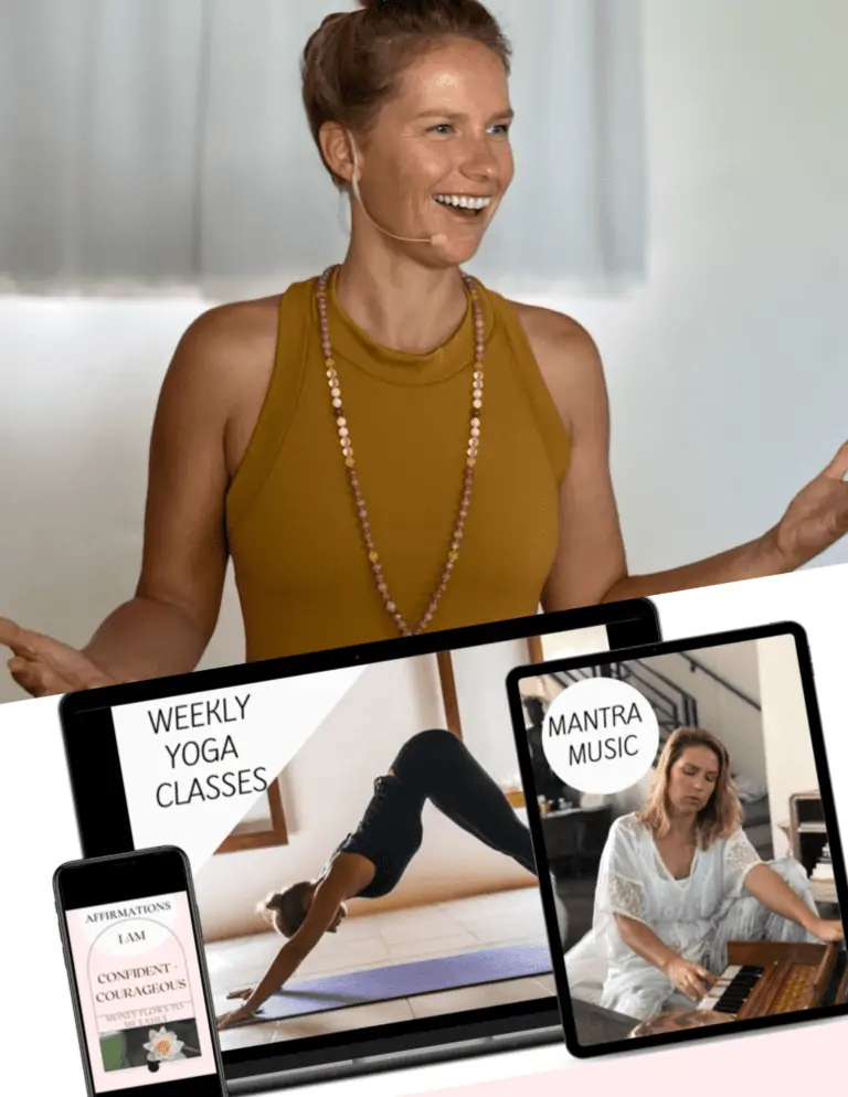 women teaching yoga
